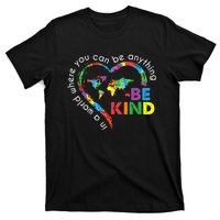 In A World Anything Be Kind Unity Day Heart Anti Bullying T-Shirt