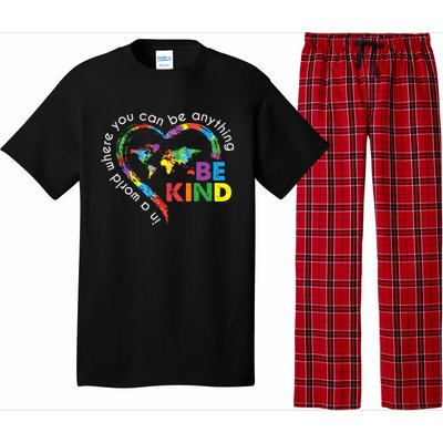 In A World Anything Be Kind Unity Day Heart Anti Bullying Pajama Set