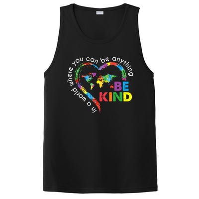 In A World Anything Be Kind Unity Day Heart Anti Bullying PosiCharge Competitor Tank