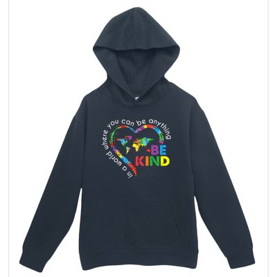 In A World Anything Be Kind Unity Day Heart Anti Bullying Urban Pullover Hoodie