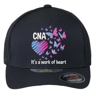 Its A Work Of Heart CNA Certified Nursing Assistant Flexfit Unipanel Trucker Cap