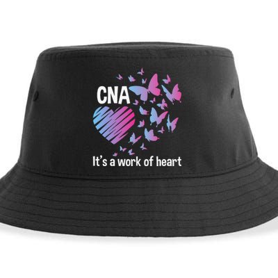 Its A Work Of Heart CNA Certified Nursing Assistant Sustainable Bucket Hat