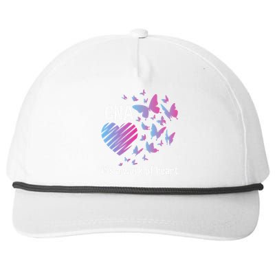 Its A Work Of Heart CNA Certified Nursing Assistant Snapback Five-Panel Rope Hat