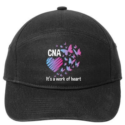 Its A Work Of Heart CNA Certified Nursing Assistant 7-Panel Snapback Hat