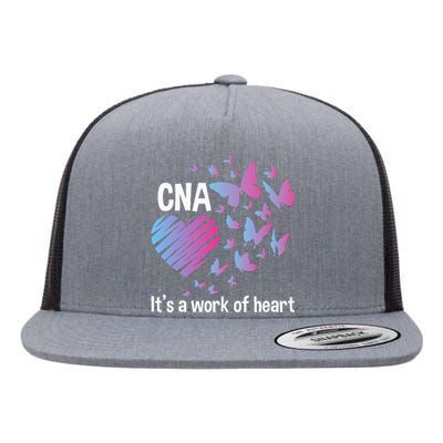 Its A Work Of Heart CNA Certified Nursing Assistant Flat Bill Trucker Hat