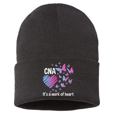 Its A Work Of Heart CNA Certified Nursing Assistant Sustainable Knit Beanie