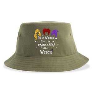 In A World Full Of Princesses Be A Witch Halloween Sustainable Bucket Hat