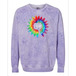 In A World Full Of Grandmas Be A GiGi Happy Mother's Day Colorblast Crewneck Sweatshirt