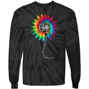 In A World Full Of Grandmas Be A GiGi Happy Mother's Day Tie-Dye Long Sleeve Shirt