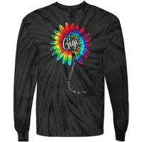 In A World Full Of Grandmas Be A GiGi Happy Mother's Day Tie-Dye Long Sleeve Shirt