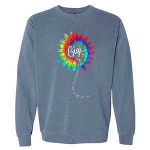 In A World Full Of Grandmas Be A GiGi Happy Mother's Day Garment-Dyed Sweatshirt