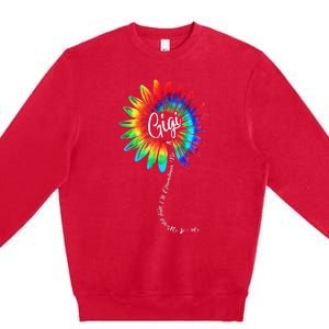 In A World Full Of Grandmas Be A GiGi Happy Mother's Day Premium Crewneck Sweatshirt