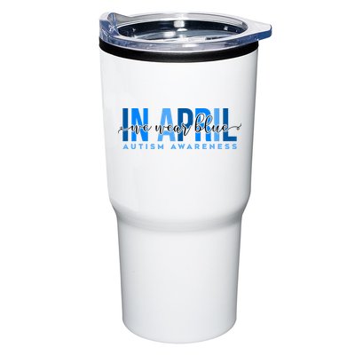 In April We Wear Blue Autism Awareness Tumbler