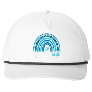 In April We Wear Blue Rainbow Autism Awareness Month Shirt Snapback Five-Panel Rope Hat