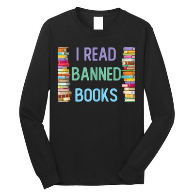 I Am With The Banned Books Shirts Funny I Read Banned Books Long Sleeve Shirt