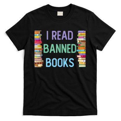 I Am With The Banned Books Shirts Funny I Read Banned Books T-Shirt