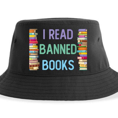 I Am With The Banned Books Shirts Funny I Read Banned Books Sustainable Bucket Hat