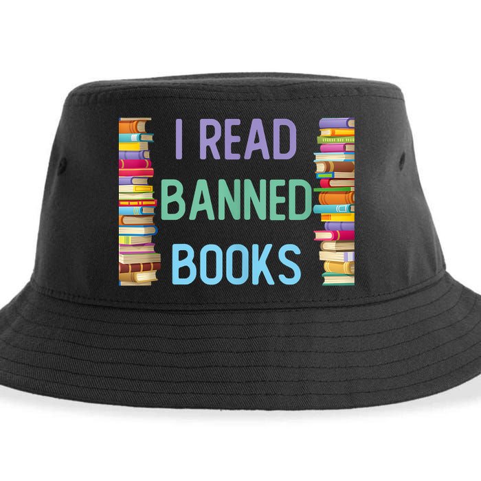 I Am With The Banned Books Shirts Funny I Read Banned Books Sustainable Bucket Hat
