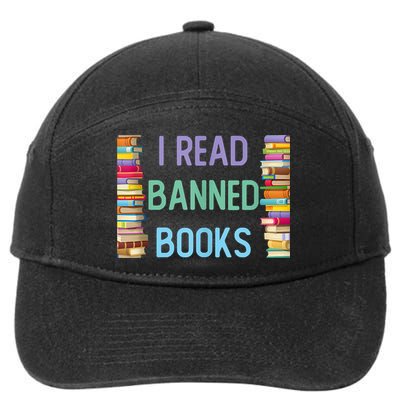 I Am With The Banned Books Shirts Funny I Read Banned Books 7-Panel Snapback Hat