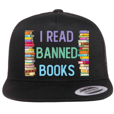 I Am With The Banned Books Shirts Funny I Read Banned Books Flatbill Hat