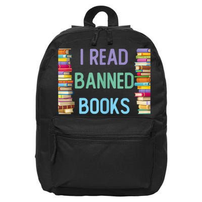 I Am With The Banned Books Shirts Funny I Read Banned Books 16 in Basic Backpack
