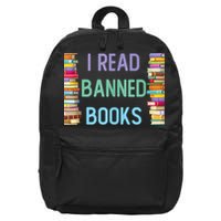 I Am With The Banned Books Shirts Funny I Read Banned Books 16 in Basic Backpack