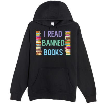 I Am With The Banned Books Shirts Funny I Read Banned Books Premium Pullover Hoodie