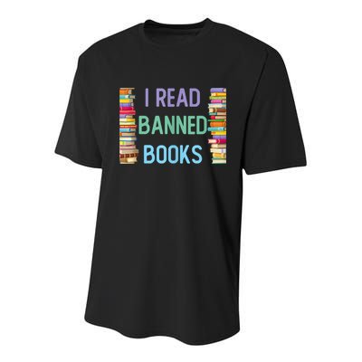 I Am With The Banned Books Shirts Funny I Read Banned Books Youth Performance Sprint T-Shirt