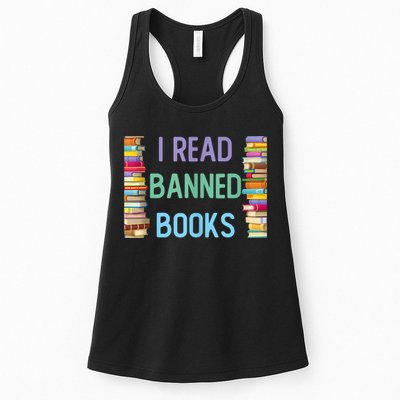 I Am With The Banned Books Shirts Funny I Read Banned Books Womens Tank Top