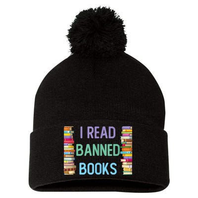 I Am With The Banned Books Shirts Funny I Read Banned Books Pom Pom 12in Knit Beanie