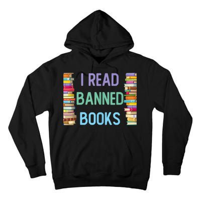 I Am With The Banned Books Shirts Funny I Read Banned Books Tall Hoodie