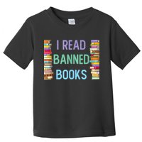I Am With The Banned Books Shirts Funny I Read Banned Books Toddler T-Shirt