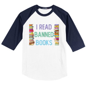 I Am With The Banned Books Shirts Funny I Read Banned Books Baseball Sleeve Shirt