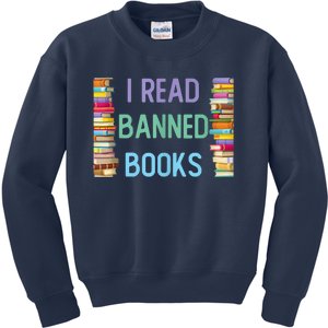 I Am With The Banned Books Shirts Funny I Read Banned Books Kids Sweatshirt