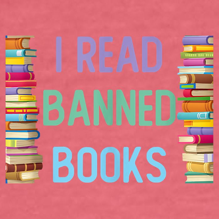 I Am With The Banned Books Shirts Funny I Read Banned Books Garment-Dyed Sweatshirt