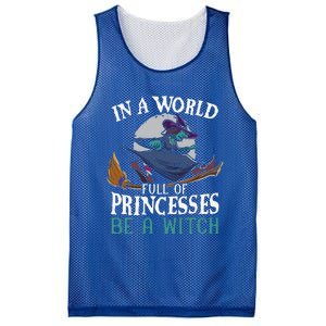 In A World Full Of Princesses Be A Witch Halloween Cute Mesh Reversible Basketball Jersey Tank