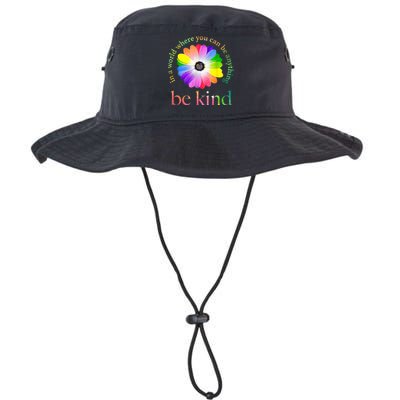 In A World Where You Can Be Anything Be Kind Gift Legacy Cool Fit Booney Bucket Hat