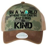 In A World Where You Can Be Anything Be Kind Legacy Tie Dye Trucker Hat
