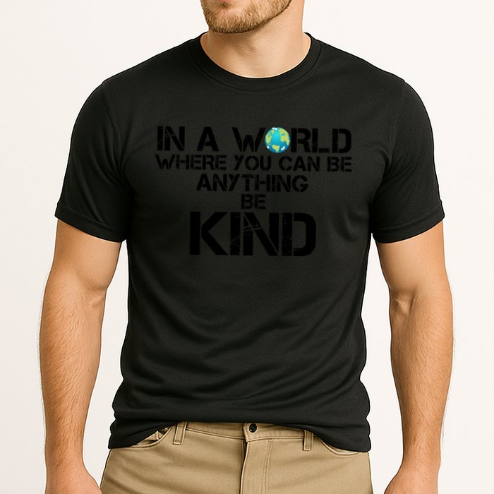 In A World Where You Can Be Anything Be Kind Performance Shirt