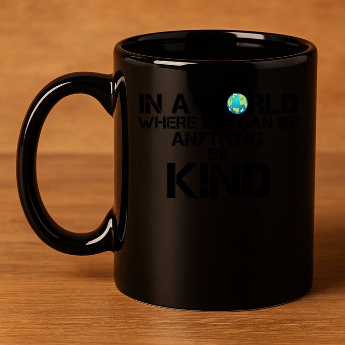 In A World Where You Can Be Anything Be Kind 11oz C Handle Ceramic Mug