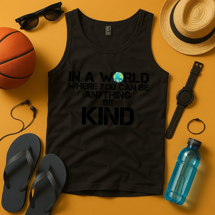 In A World Where You Can Be Anything Be Kind Tank Top