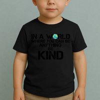 In A World Where You Can Be Anything Be Kind Toddler T-Shirt