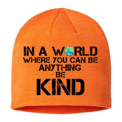 In A World Where You Can Be Anything Be Kind Sustainable Beanie