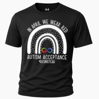 In April We Wear Red Autism Acceptance Red Instead Rainbow Performance Shirt