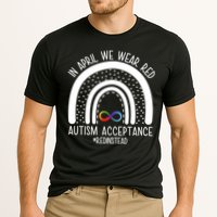 In April We Wear Red Autism Acceptance Red Instead Rainbow Performance Shirt