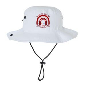 In April We Wear Red Autism Acceptance Red Instead Rainbow Legacy Cool Fit Booney Bucket Hat