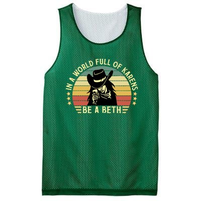 In A World Full Of Karens Be A Beth Retro Vintage Mesh Reversible Basketball Jersey Tank