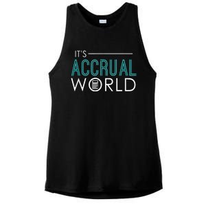 Its Accrual World Funny Accounting Accountant CPA Ladies PosiCharge Tri-Blend Wicking Tank