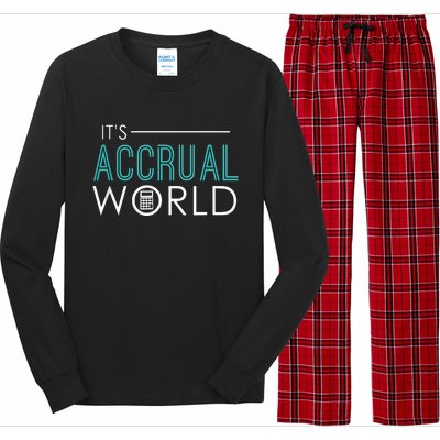 Its Accrual World Funny Accounting Accountant CPA Long Sleeve Pajama Set