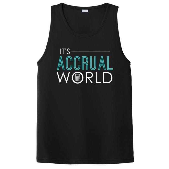 Its Accrual World Funny Accounting Accountant CPA PosiCharge Competitor Tank